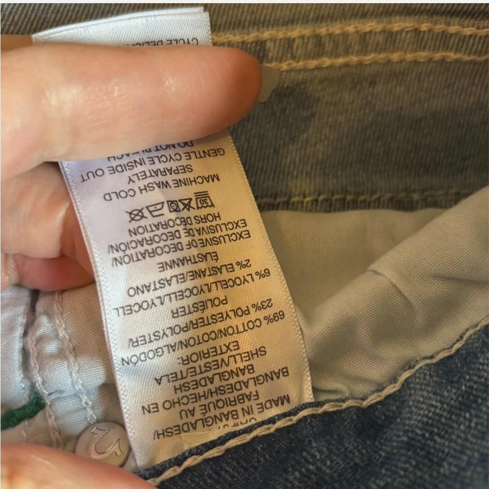 NEW TRUE RELIGION MENS ROCCO RELAXED SKINNY FLAP JEANS Light Wash 32x32 MSRP$159 - Picture 5 of 7